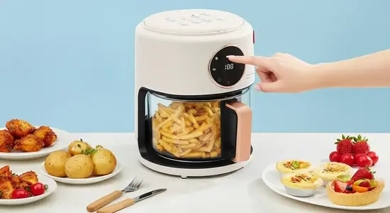 3.8Qt Glass Air Fryer 