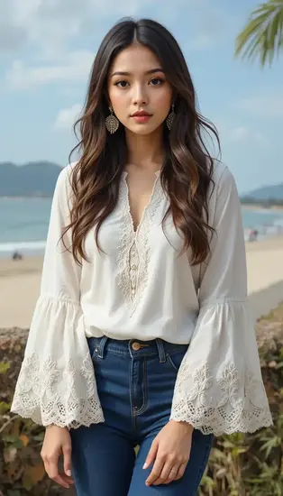 Bell Sleeves Blouse Bohemian and Chic