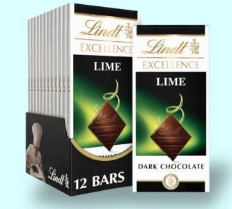 Lindt EXCELLENCE Lime Dark Chocolate Candy Bar