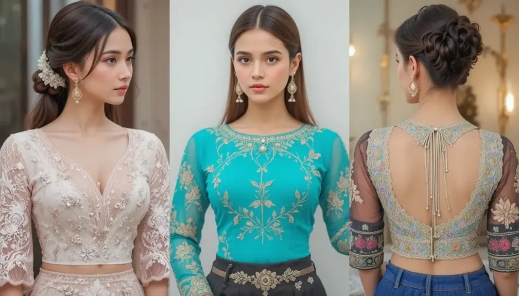 image of Latest Blouse Sleeves Designs