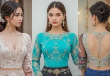 Latest Blouse Sleeves Designs For Style & Elegance image of Latest Blouse Sleeves Designs