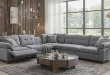 luxurious L-shaped corner sofa beds
