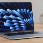 The 2025 MacBook Air 15″ Redefining Power and Portability! A sleek 2025 MacBook Air 15-inch on a modern desk