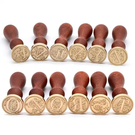 Medieval Traditional Initial Alphabet Wax Seal Stamp