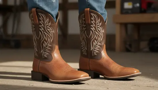 Traditional Western cowboy boots