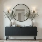 Scandinavian Black Entryway Table Decor Ideas (Elegance Meets Function) beautifully styled Scandinavian Black Entryway Table