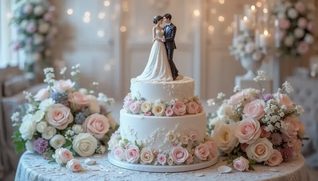 beautifully vintage wedding cake topper figurines