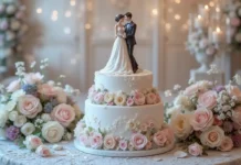 beautifully vintage wedding cake topper figurines