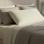 bedroom scene featuring a premium natural latex pillow on a luxury bed