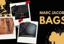 high-fashion lifestyle image of a chic Marc Jacobs Bags