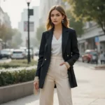 Streetwear Fashion for Women: Business Street Styles Outfit Trends image of a stylish woman in 2025 streetwear fashion for women