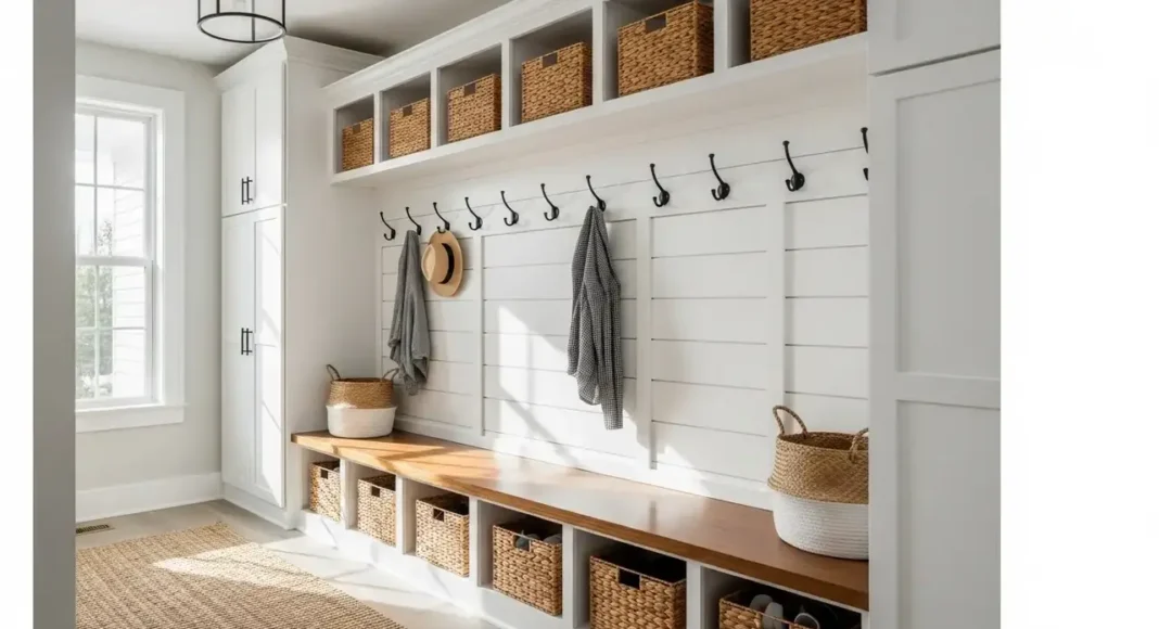 modern Mudroom ideas entryway