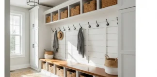 modern Mudroom ideas entryway