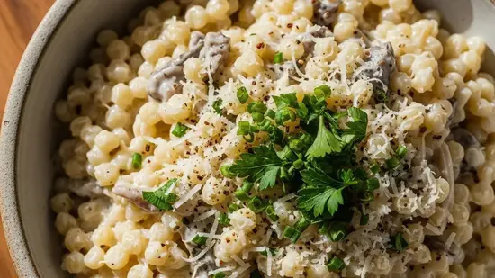 Acini Di Pepe with Parmesan and Herbs