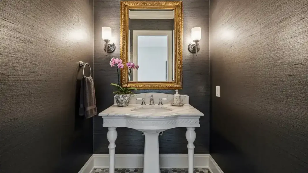 Luxury powder room interior Luxury powder room interior