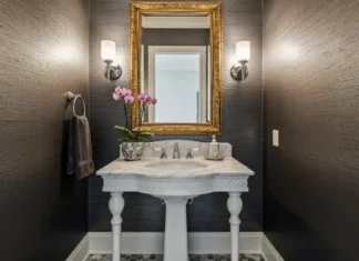 Stunning Powder Room Decor for Elegant Small-Space Makeovers Luxury powder room interior