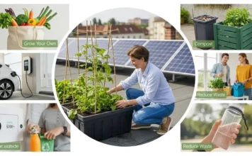 Modern eco-friendly lifestyle changes