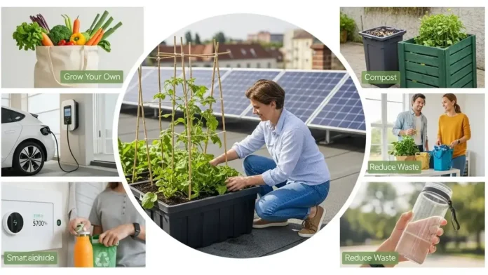 Modern eco-friendly lifestyle changes