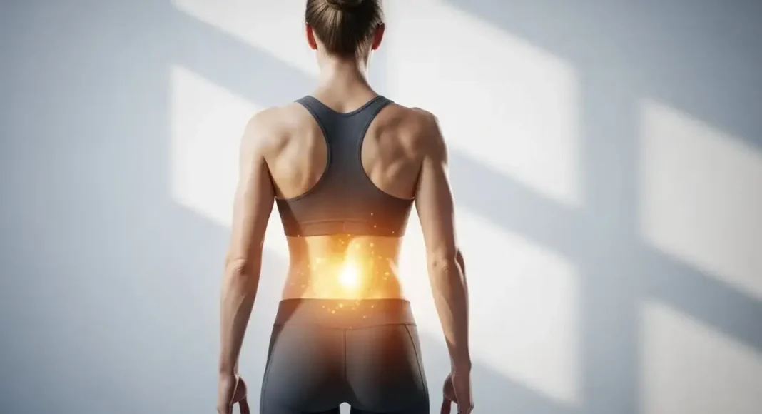 modern wellness scene featuring lower back health,