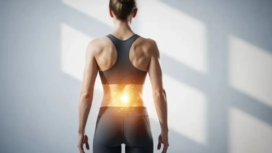 modern wellness scene featuring lower back health,