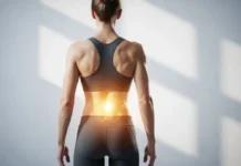 modern wellness scene featuring lower back health,