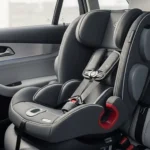 Best Safe Convertible Car Seat For Max Safety (Tested) premium convertible car seat installed securely in a modern family car interior