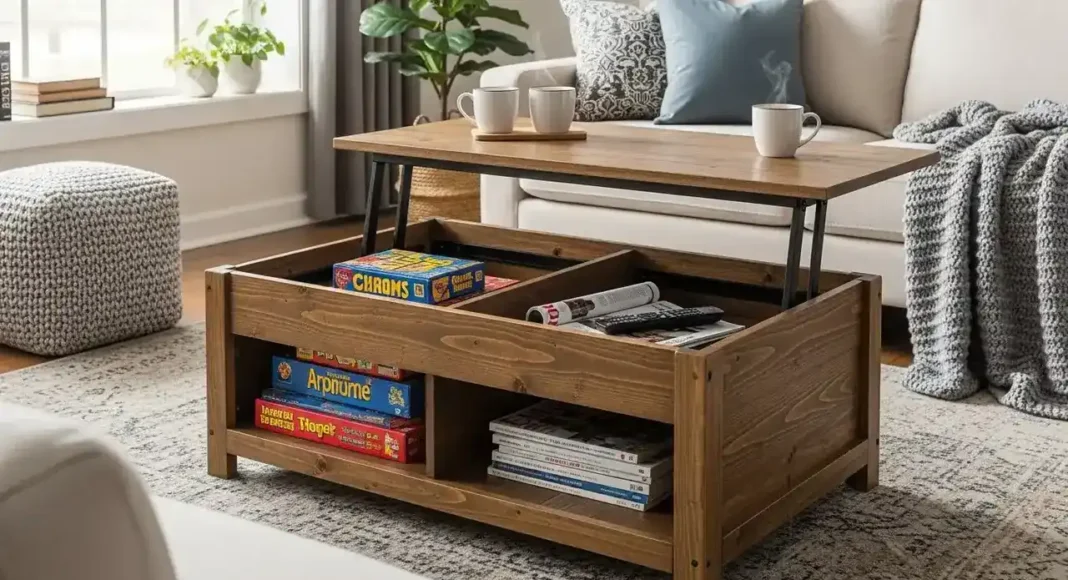wood lift top coffee table