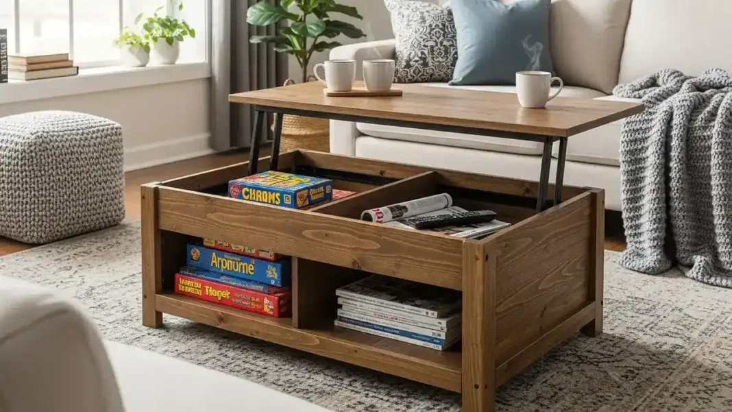 wood lift top coffee table