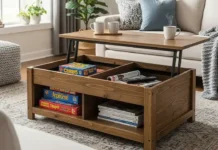 wood lift top coffee table