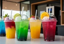 7 brew secret menu energy drinks served iced with vibrant fruit flavors