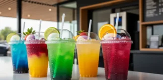 7 brew secret menu energy drinks served iced with vibrant fruit flavors