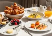 A beautifully styled table featuring Luxury Breakfast Recipes