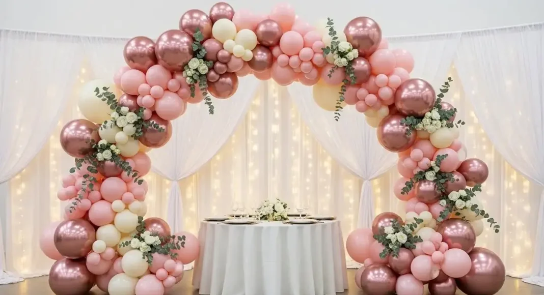 luxurious balloon decor