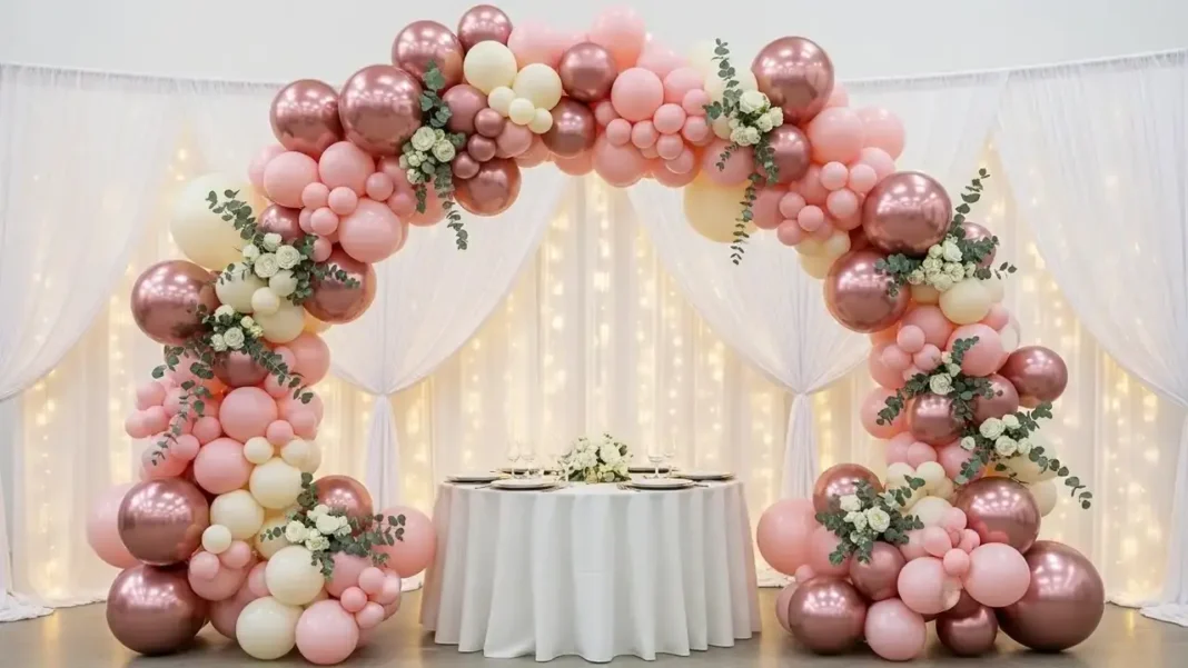 luxurious balloon decor