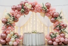 luxurious balloon decor