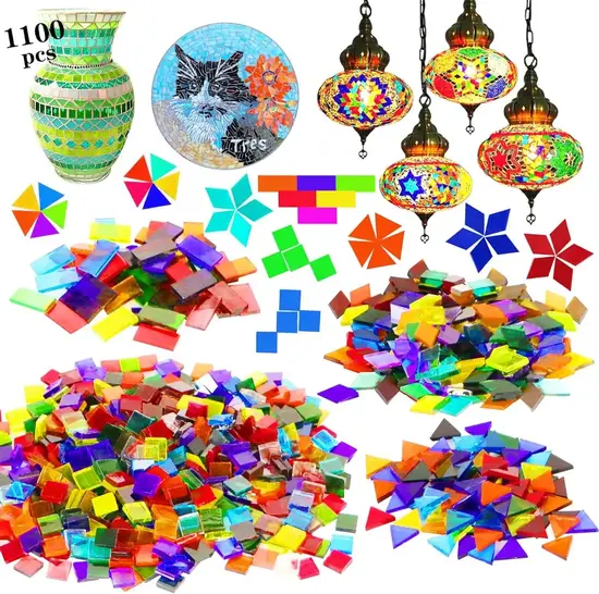 Glass Mosaic Tiles for Crafts