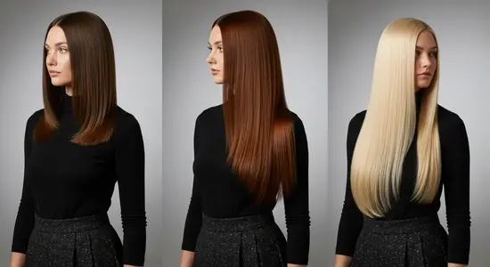 Side by side comparison showing different extension lengths on the same model