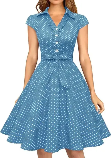 Wedtrend Women's 1950s Retro Rockabilly Dress