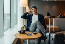 a relaxed traveler featuring stress-free travel