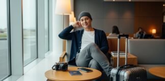 a relaxed traveler featuring stress-free travel