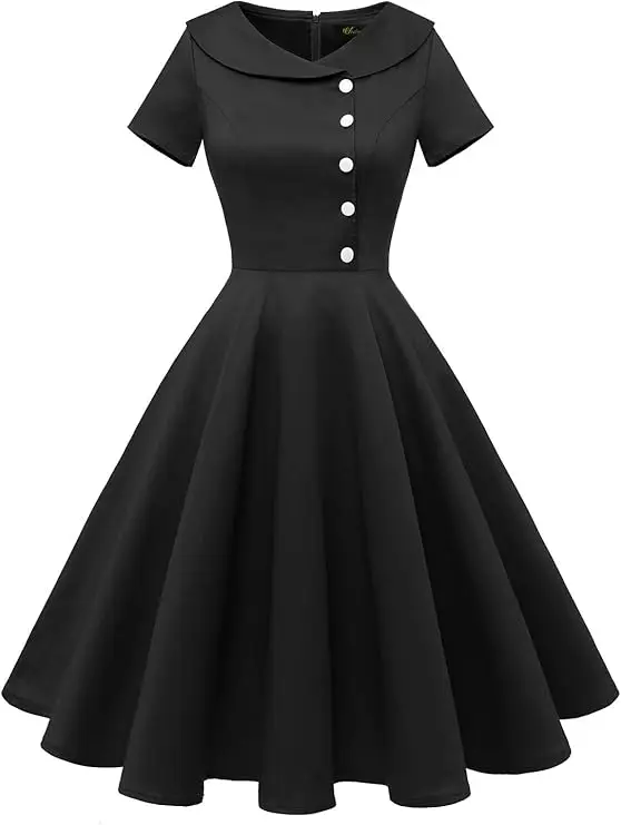 Wedtrend Women's 1950s Vintage Audi Hepburn Dress Style