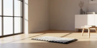 Foot acupressure mat used at home for relaxation and daily foot comfort