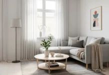 small corner couches for compact modern living room with minimalist décor