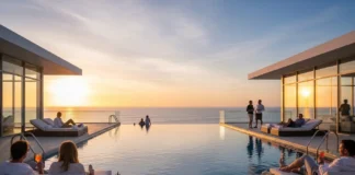 Luxury holiday packages showcasing a premium oceanfront resort experience
