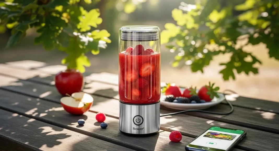 modern portable fresh juice blender.