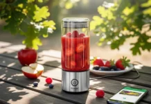 modern portable fresh juice blender.