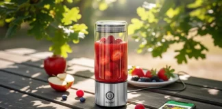 modern portable fresh juice blender.