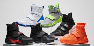 Best basketball shoes for ankle support on a basketball court showing high-top design and stability features