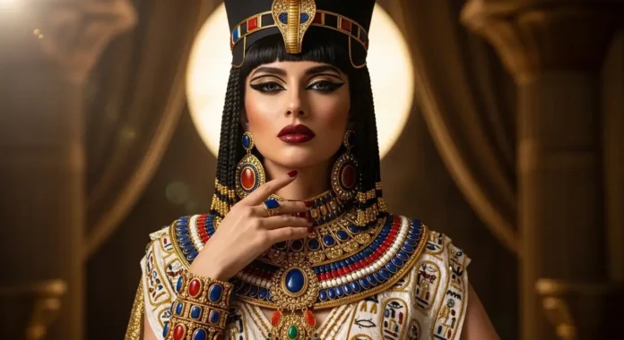 Cleopatra costume ideas featuring DIY, mid-range, and luxury Egyptian queen outfits with gold accessories and bold makeup