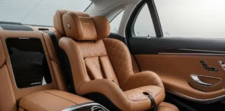 Lux car seat installed in a premium modern car interior showing comfort and safety design